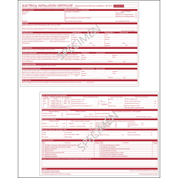 Electrical Installation Certificate BS 7671: 2018+A4:2026